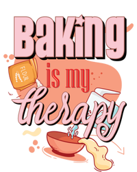 Baking Is My Therapy Funny Pastry Baker Gift Full-Length Apron With Pockets