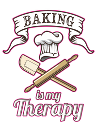 Baking Is My Therapy Funny Pastry Chef Bakers Gift Cute Gift T-Shirt