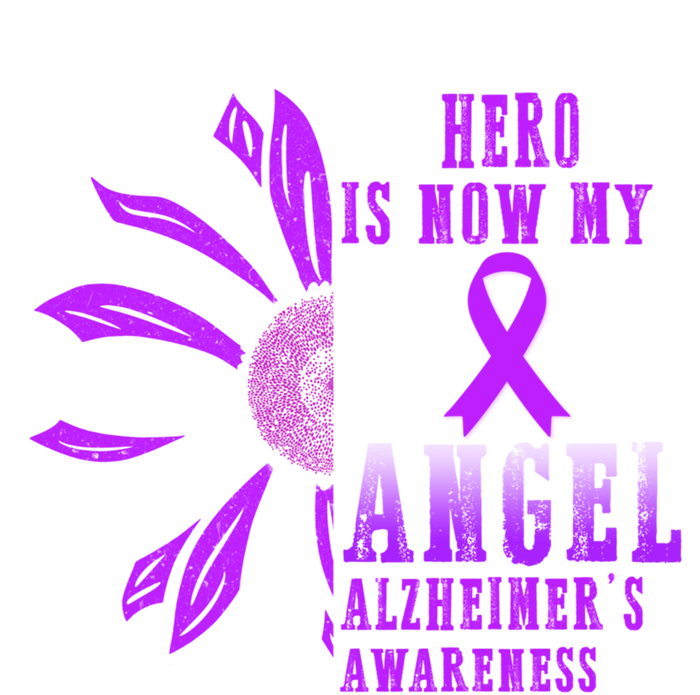 Alzheimers Awareness Hero Is Now My Angel Remembrance Purple Gift Tie Dye Hoodie