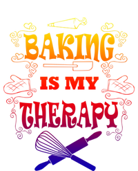 Baking Is My Therapy Ironic Pastry Hobby Chef Gift T-Shirt