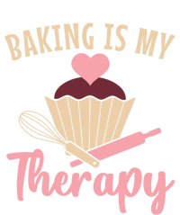 Baking Is My Therapy Pastry Chef Funny Gift Tall T-Shirt