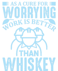 As A Cure For Worrying Work Is Better Than Whiskey Performance Fleece Hoodie