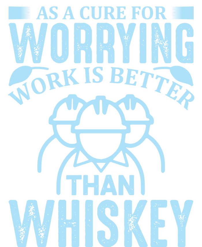 As A Cure For Worrying Work Is Better Than Whiskey Performance Fleece Hoodie