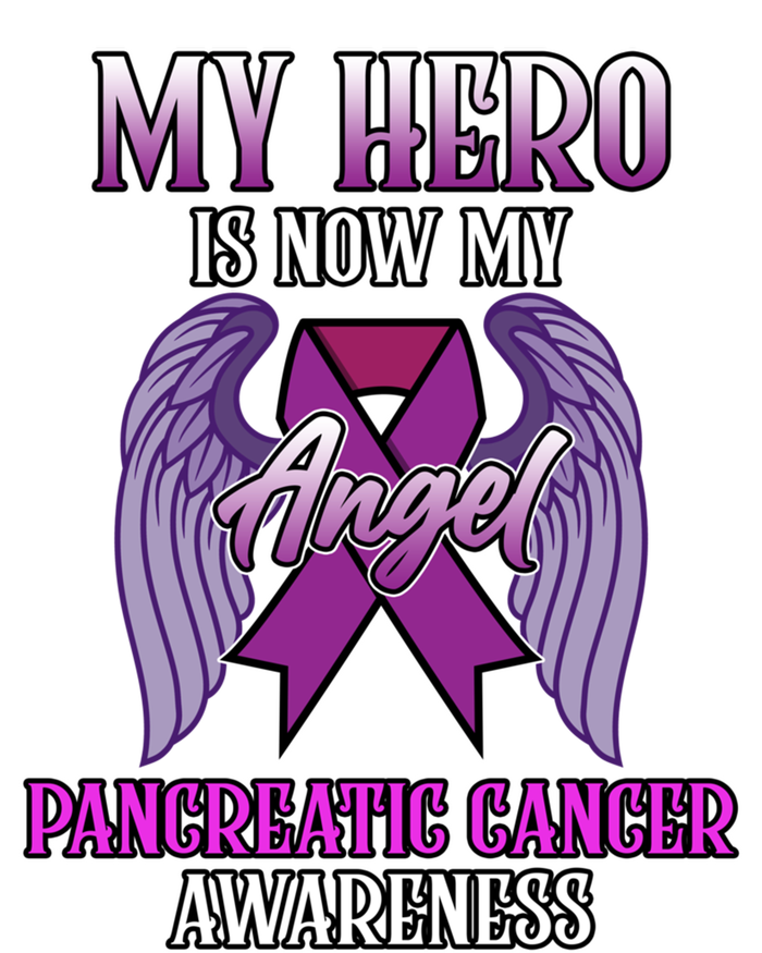 Hero Is Now My Angel Pancreatic Cancer Awareness Month Cute Gift Full-Length Apron With Pockets