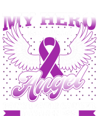 Hero Is Now My Angel Pancreatic Cancer Awareness Gift Sweatshirt Cinch Pack Bag