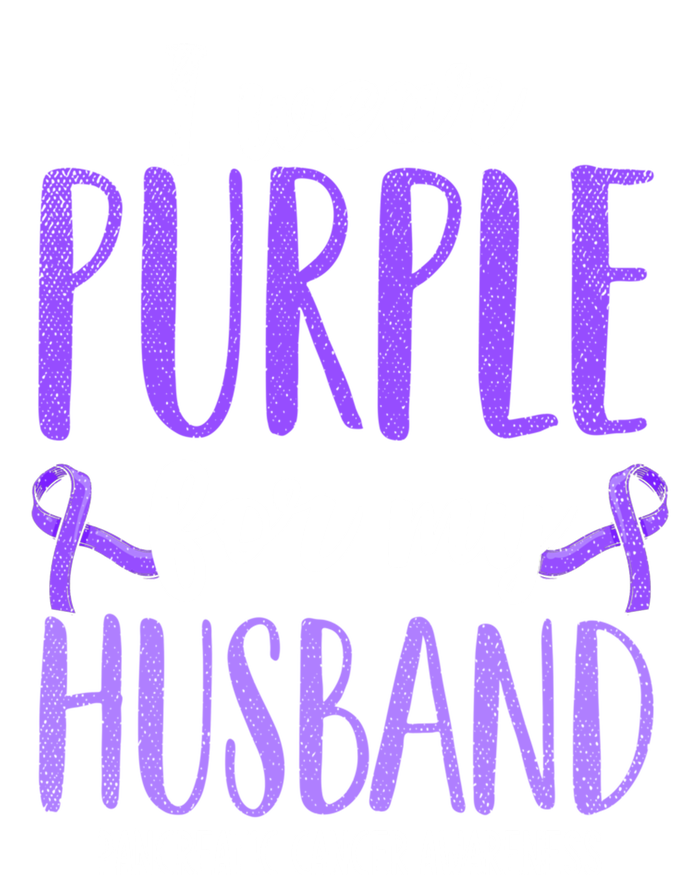 I Wear Purple For My Husband Pancreatic Cancer Awareness Meaningful Gift Sweatshirt