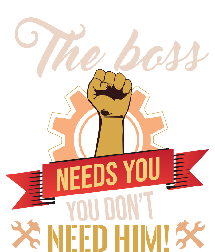 The Boss Needs You Full-Length Apron With Pockets