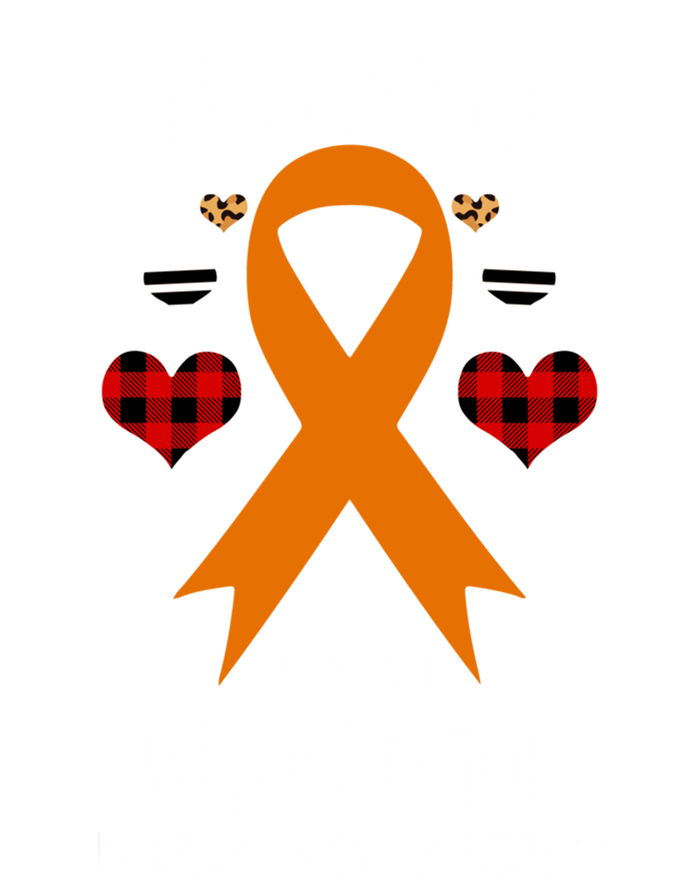 Kidney Cancer Awareness Remembrance Hero Is Now My Angel Gift Pom Pom 12in Knit Beanie