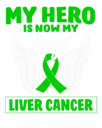 Liver Cancer Awareness My Hero Is Now My Angel Liver Cancer Gift Insulated Varsity Jacket