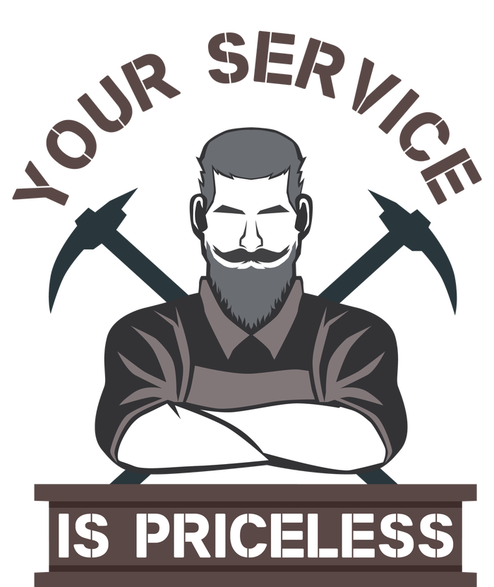 Your Service Is Priceless Tall Fusion ChromaSoft Performance T-Shirt