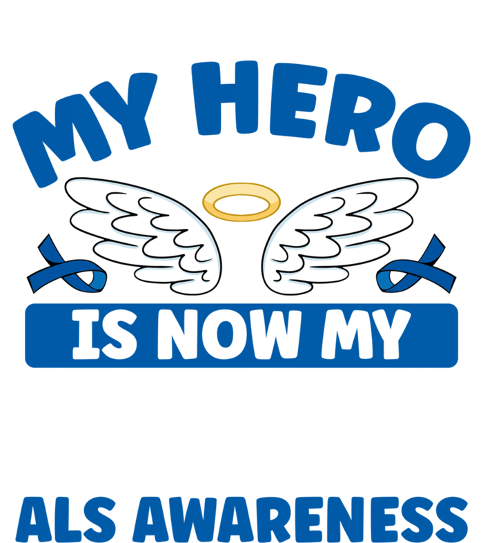 My Hero Is Now My Angel Als Awareness Month Gift Valucap Bio-Washed Visor