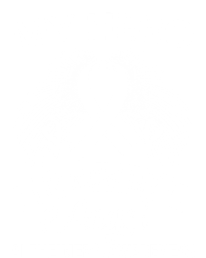 My Hero Is Now My Angel Alzheimer's Awareness Purple Ribbon Gift Toddler Sweatshirt