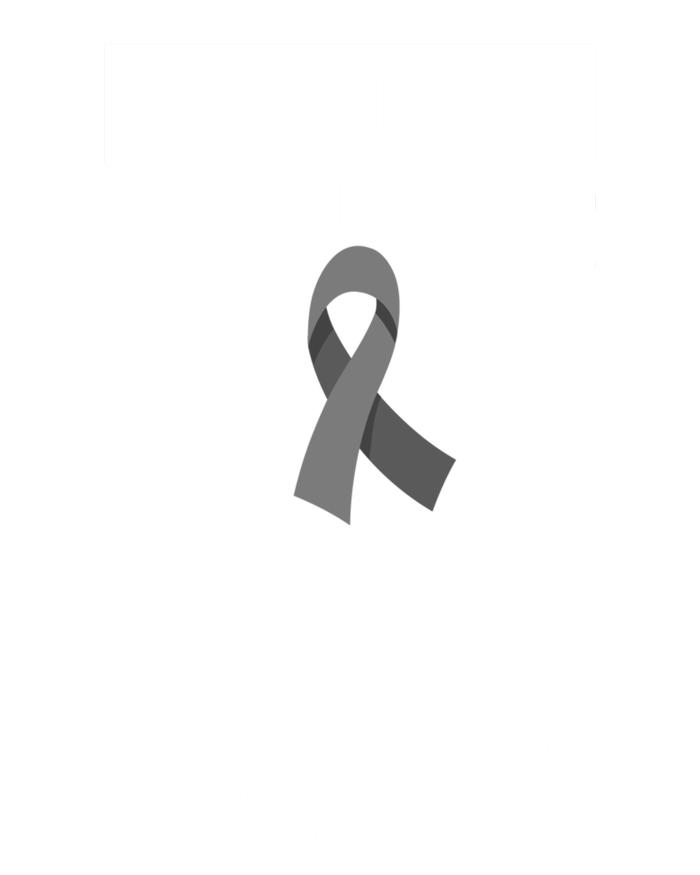 My Hero Is Now My Angel Brain Tumor Brain Cancer Awareness Gift Sustainable Knit Beanie