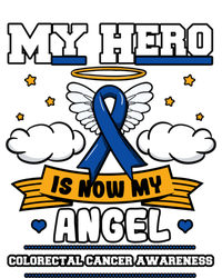 My Hero Is Now My Angel Colorectal Cancer Crc Awareness Gift Ceramic Bell Ornament