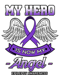 My Hero Is Now My Angel Epilepsy Awareness Purple Epileptic Funny Gift Bumper Sticker