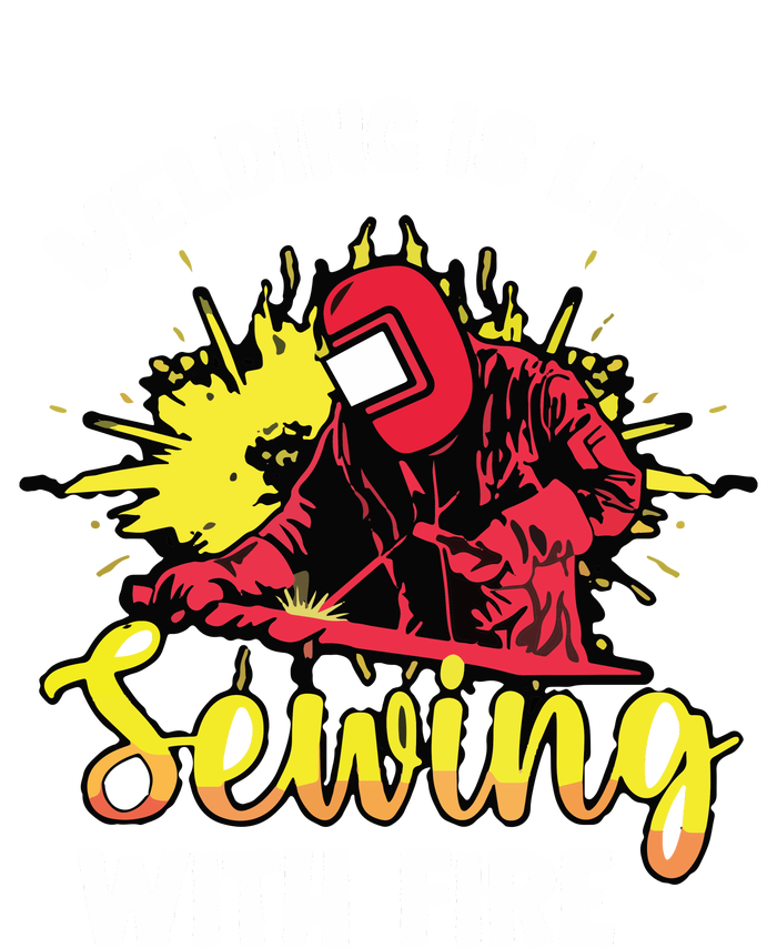 Welding It's Like Sewing With Fire Funny Welder Vintage Kids Hoodie