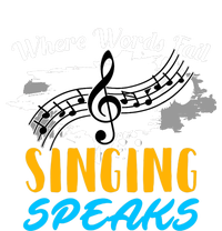 Where Words Fail Singing Speaks Singer Music Note PosiCharge Competitor Tank