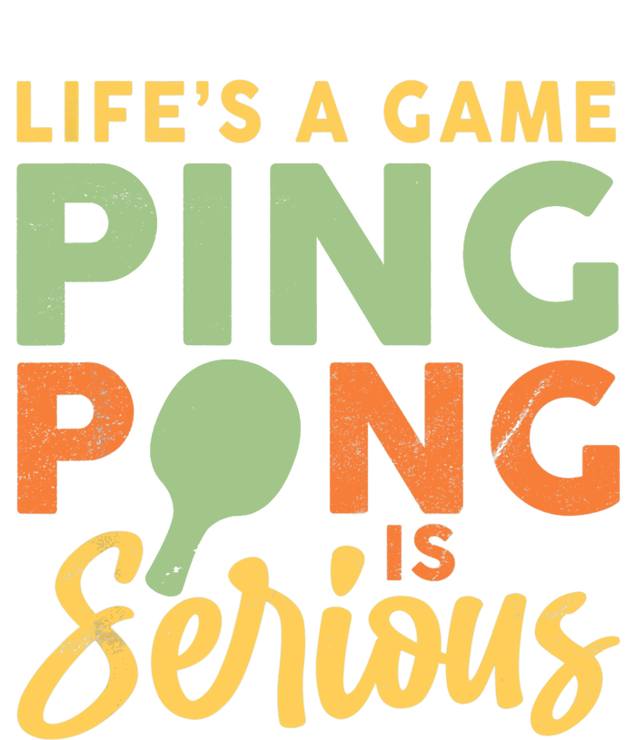 Life's A Game Ping Pong Is Serious Table Tennis Paddle Women's V-Neck T-Shirt