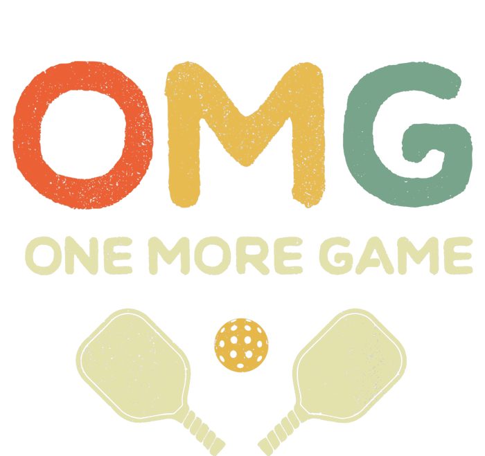 One More Game OMG Retro Funny Pickleball Lover Pickle Ball Cooling Performance Crew T-Shirt