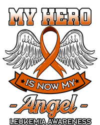 My Hero Is Now My Angel Leukemia Orange Ribbon Bone Marrow Gift Tie-Dye Long Sleeve Shirt