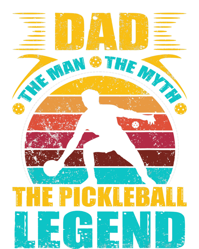 Dad The Man The Myth The Pickleball Legend Performance Fleece Hoodie