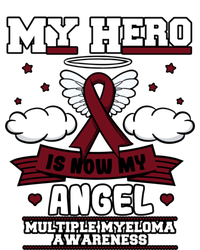 My Hero Is Now My Angel Multiple Myeloma Awareness Support Gift Women's V-Neck T-Shirt