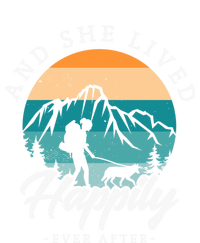 And She Lived Happily Ever After Hiking With Dog Hiking Girl Gift T-Shirt