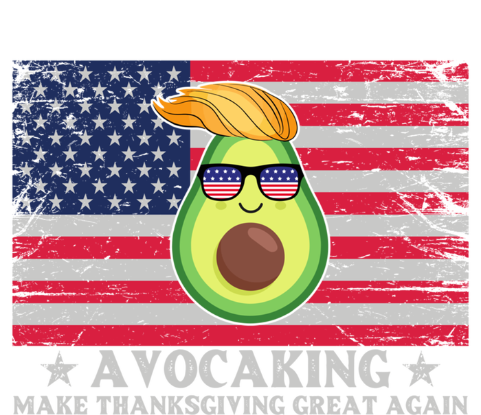 Avocaking Make Thanksgiving Great Again U S Flag Distressed Cute Gift T-Shirt