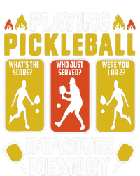 Playing Pickleball Improves Memory Funny Pickleball Player Softstyle Adult Sport Polo