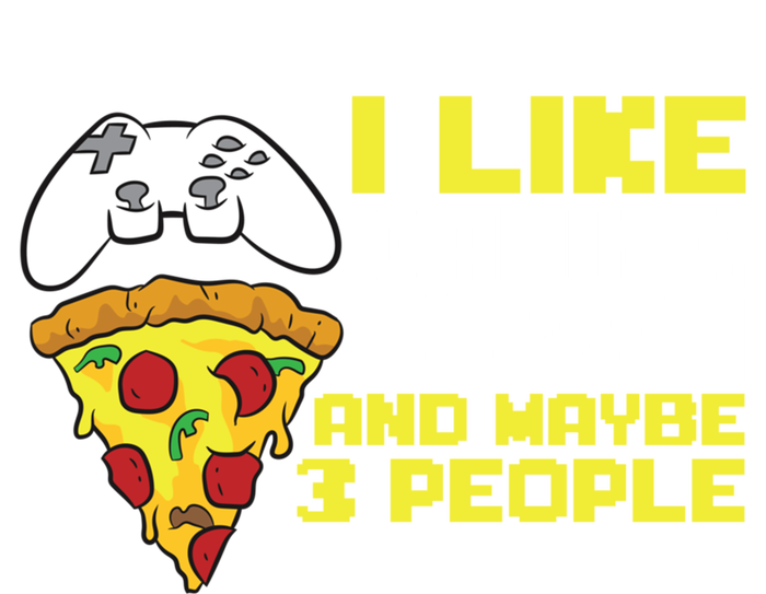 I Like Gaming Pizza And Maybe Like 3 People Gift Pom Pom 12in Knit Beanie