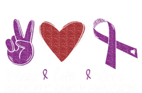 Pancreatic Cancer Awareness Peace Love Cure Ribbon Gift Kids T-Shirt