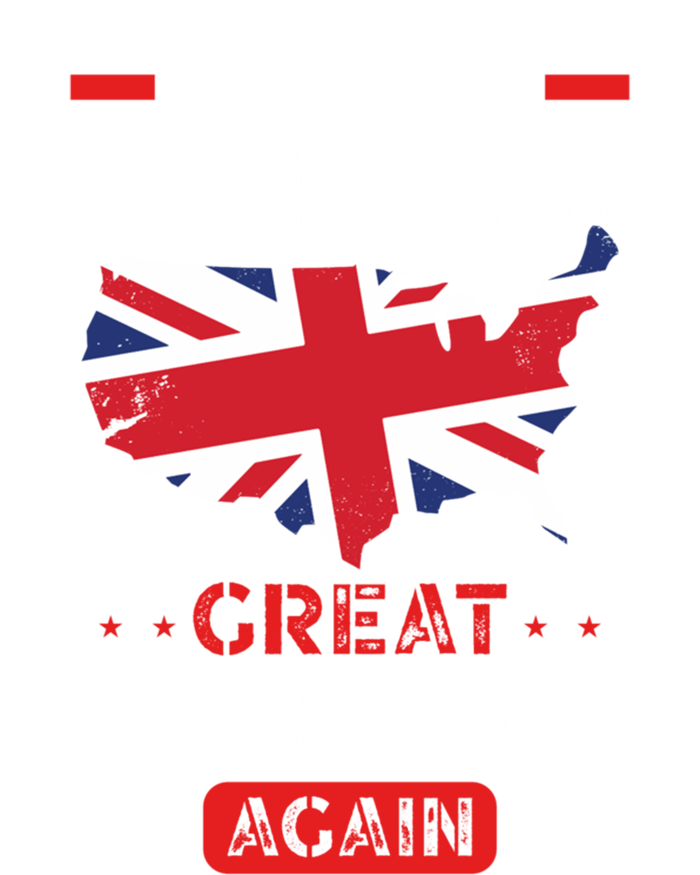 Make America Great Britain Again Funny Usa Map British Flag Gift Kids T-Shirt