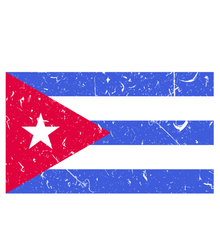 Make Cuba Great Again Cuban Flag Gift Women's Tri-Blend 3/4-Sleeve Raglan Shirt