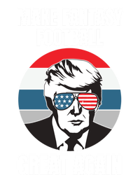 Make Fantasy Football Great Again Trump American Flag Sunset Great Gift Women's V-Neck T-Shirt