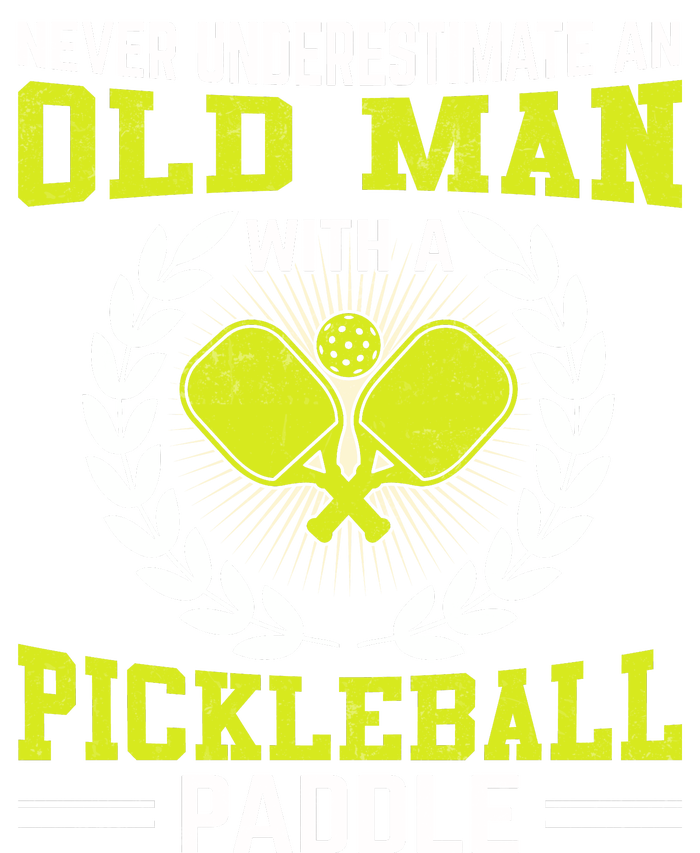 Pickleball Never Underestimate An Old Man With A Pickleball Paddle Baby Bodysuit