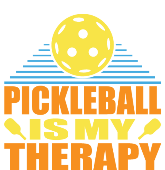 Pickleball Is My Therapy Funny Pickleball Sustainable Knit Beanie