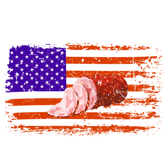 Make Meatloaf Great Again Funny Chef Usa Flag Gift Long Sleeve Shirt