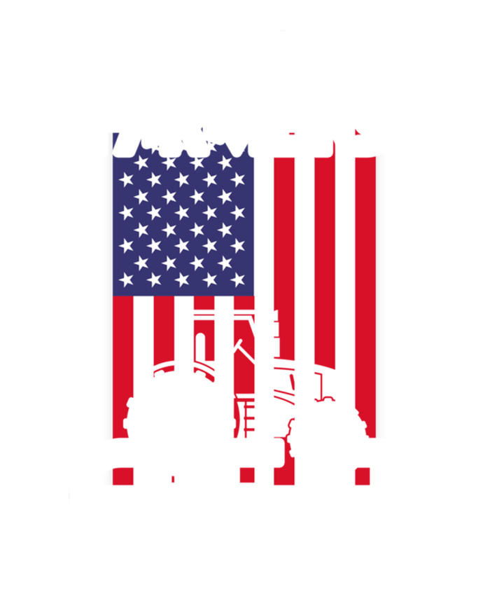 Make Our Farmer Great Again American Farmer Usa Flag Farming Gift T-Shirt