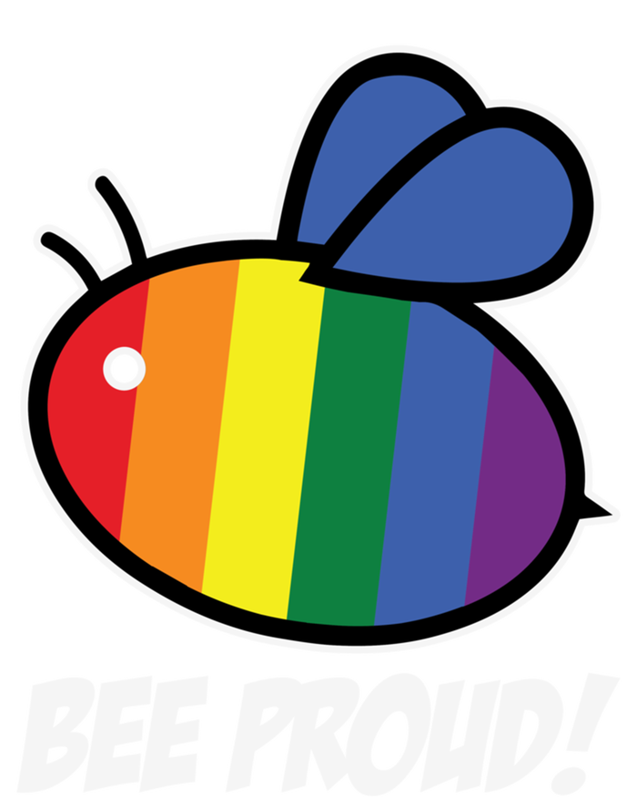 Pride Month Bee Proud Lgbt Rainbow Flag Queer Gift Women's T-Shirt