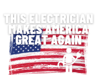 This Electrician Makes America Great Again Usa Flag Patriot Gift T-Shirt