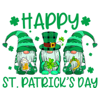 Three Gnomes Holding Shamrock Leopard Plaid St Patrick's Day T-Shirt