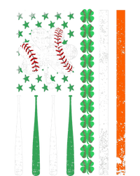 American Flag Baseball St Patricks Day Shamrock Lucky Clover T-Shirt