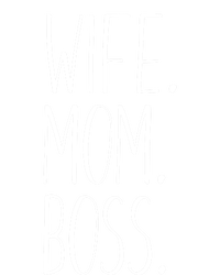 Wife Mom Boss Funny Gift Funny Mom Gift Women's Racerback Tank