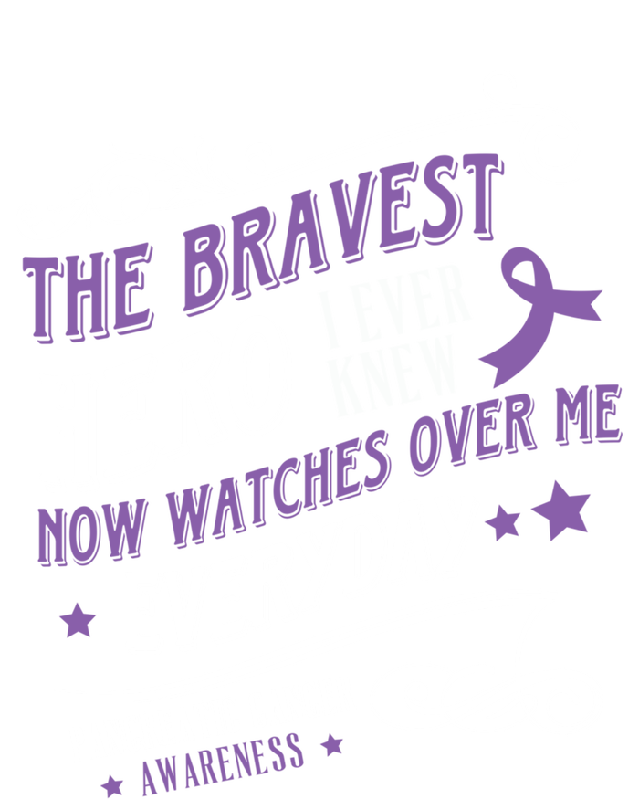 The Bravest Hero Watch Over Me Everyday Pancreatic Cancer Gift T-Shirt