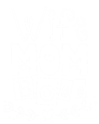 Wife Mom Boss Funny Mother Mama Mommy Gift Valucap Bio-Washed Visor