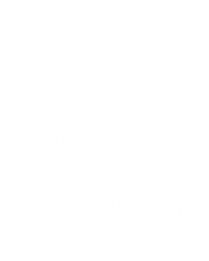 Wife Mom Boss Funny Mother Mama Mommy Gift Valucap Bio-Washed Visor