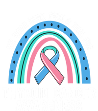 We Wear Blue Pink Teal Thyroid Cancer Awareness Family Group Gift Tank Top