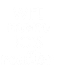 Wife Mom Boss Realtor Real Estate Agent Funny Gift Women's Tri-Blend 3/4-Sleeve Raglan Shirt