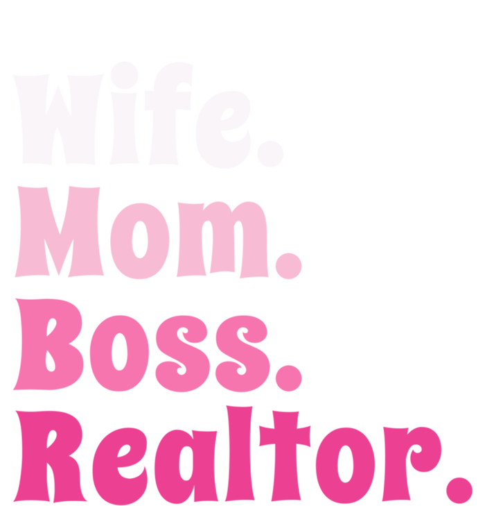 Wife Mom Boss Realtor Real Estate Agent Gift Women's Tri-Blend 3/4-Sleeve Raglan Shirt