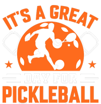 It's A Great Day For Pickleball Funny Pickleball High Crown Mesh Back Trucker Hat